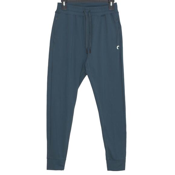 NEW Zyia Jogger Confluence Pull On Athleisure Minimalist Lounge Dark Teal Large - Picture 1 of 5